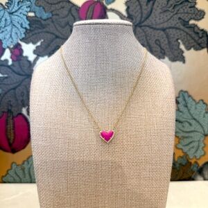 Ari Heart Pendant Necklace Neon Pink | Kendra Scott